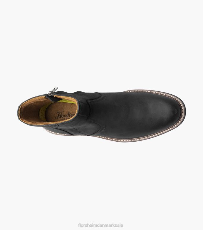 Florsheim Mænd norwalk almindelig tå-side lynlåsstøvle NF0RV61 fodtøj sort ch