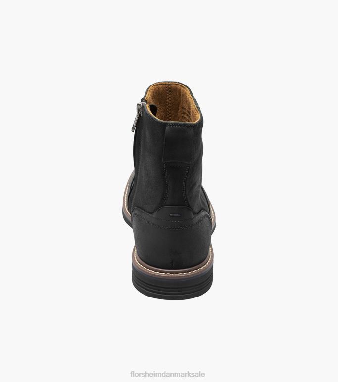 Florsheim Mænd norwalk almindelig tå-side lynlåsstøvle NF0RV61 fodtøj sort ch