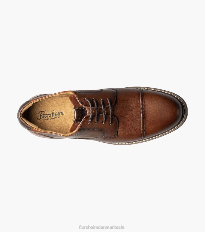 Florsheim Mænd norwalk cap toe oxford NF0RV88 fodtøj cognac væltede