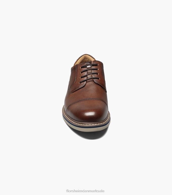 Florsheim Mænd norwalk cap toe oxford NF0RV88 fodtøj cognac væltede