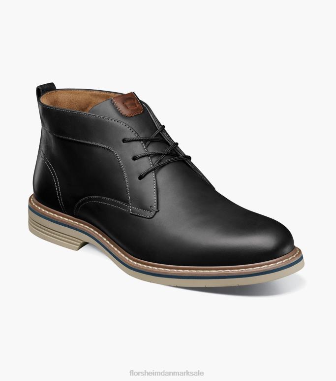 Florsheim Mænd norwalk chukka støvle med almindelig tå NF0RV75 fodtøj sort ch