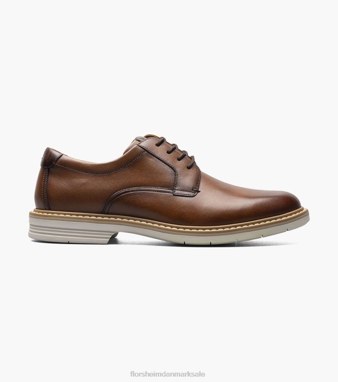 Florsheim Mænd norwalk plain toe oxford NF0RV81 fodtøj cognac multi