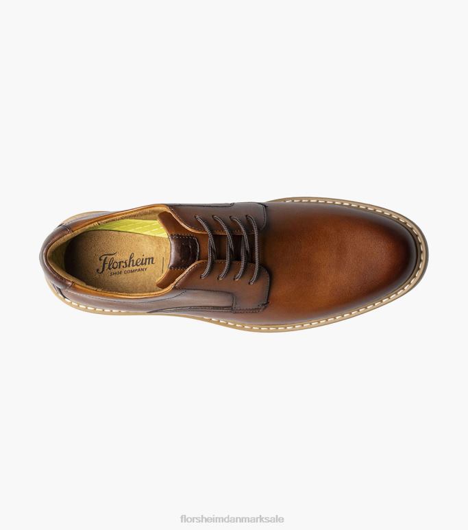 Florsheim Mænd norwalk plain toe oxford NF0RV81 fodtøj cognac multi