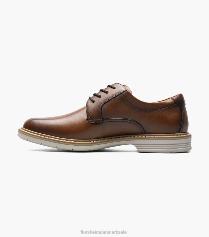 Florsheim Mænd norwalk plain toe oxford NF0RV81 fodtøj cognac multi