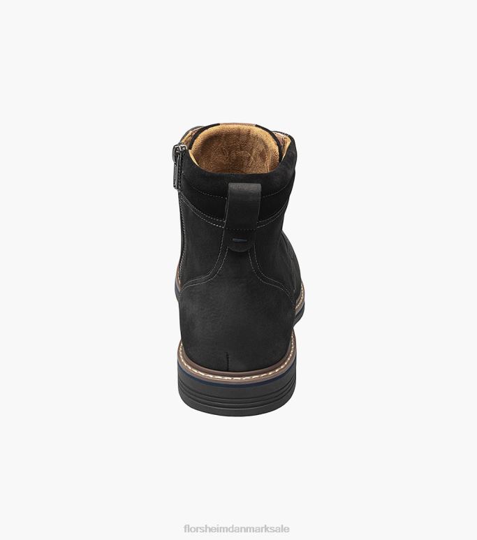 Florsheim Mænd norwalk støvle med almindelig tå med snøre NF0RV79 fodtøj sort nubuck
