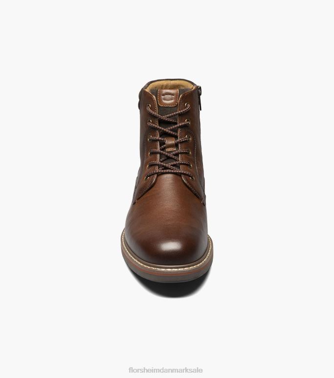 Florsheim Mænd norwalk støvle med almindelig tå med snøre NF0RV80 fodtøj cognac væltede
