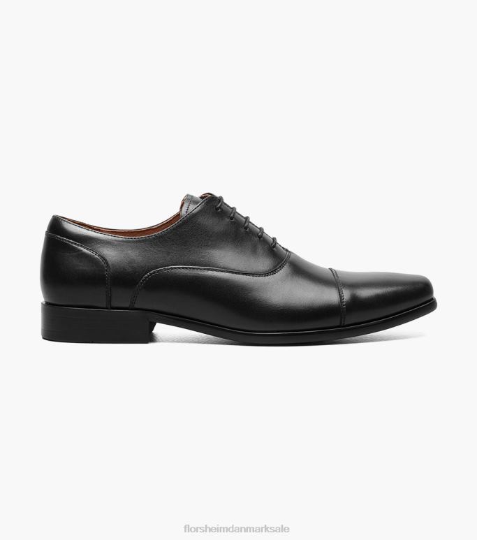 Florsheim Mænd postino 1 cap toe balmoral oxford NF0RV114 fodtøj sort glat