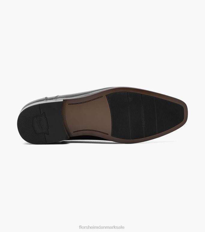 Florsheim Mænd postino 2 almindelig tå balmoral oxford NF0RV126 fodtøj sort glat