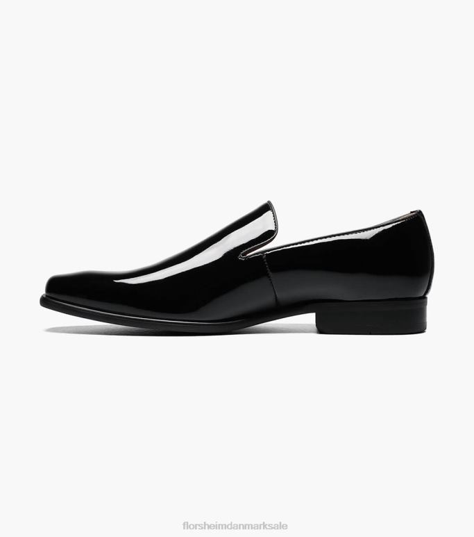 Florsheim Mænd postino 2 almindelig tå slip på NF0RV196 fodtøj sort patent