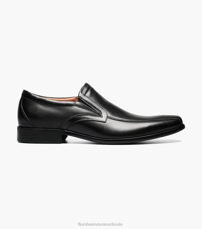 Florsheim Mænd postino 2 cykel tå slip på NF0RV195 fodtøj sort glat