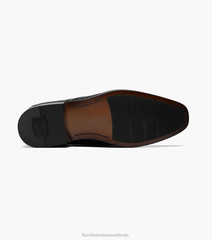 Florsheim Mænd postino 2 cykel tå slip på NF0RV195 fodtøj sort glat