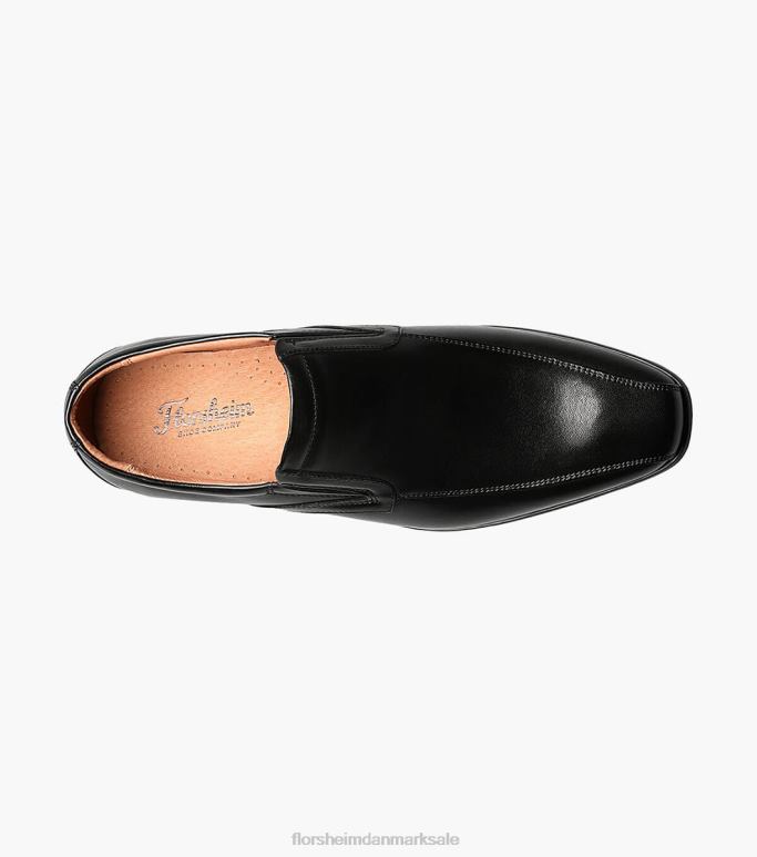 Florsheim Mænd postino 2 cykel tå slip på NF0RV195 fodtøj sort glat