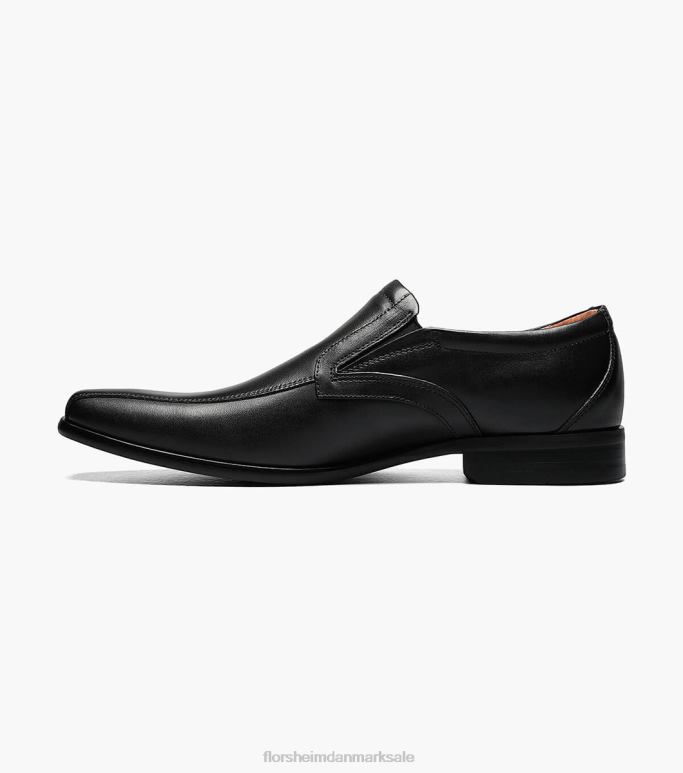 Florsheim Mænd postino 2 cykel tå slip på NF0RV195 fodtøj sort glat