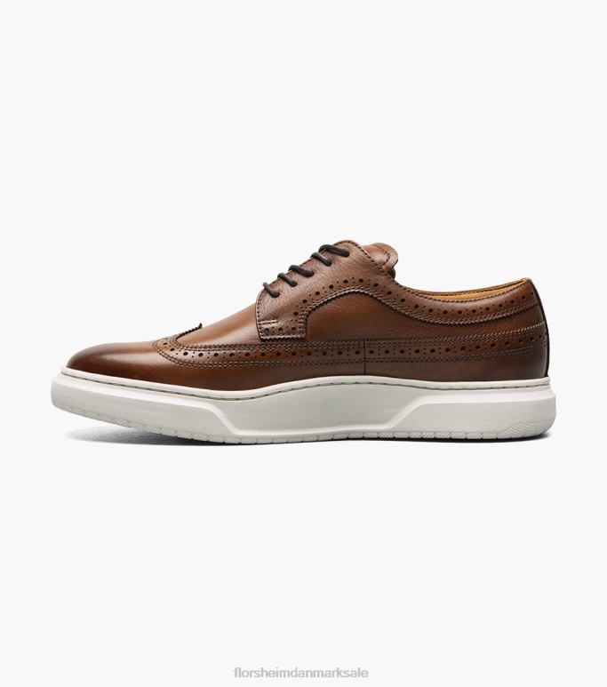 Florsheim Mænd premier sneaker med sneaker med vingespids NF0RV107 fodtøj cognac