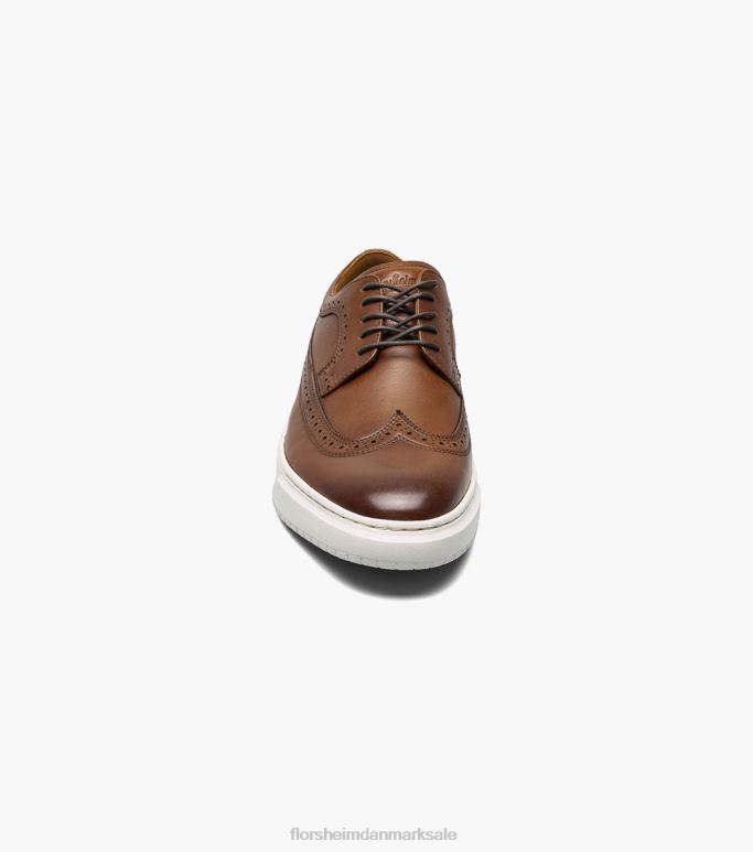 Florsheim Mænd premier sneaker med sneaker med vingespids NF0RV107 fodtøj cognac