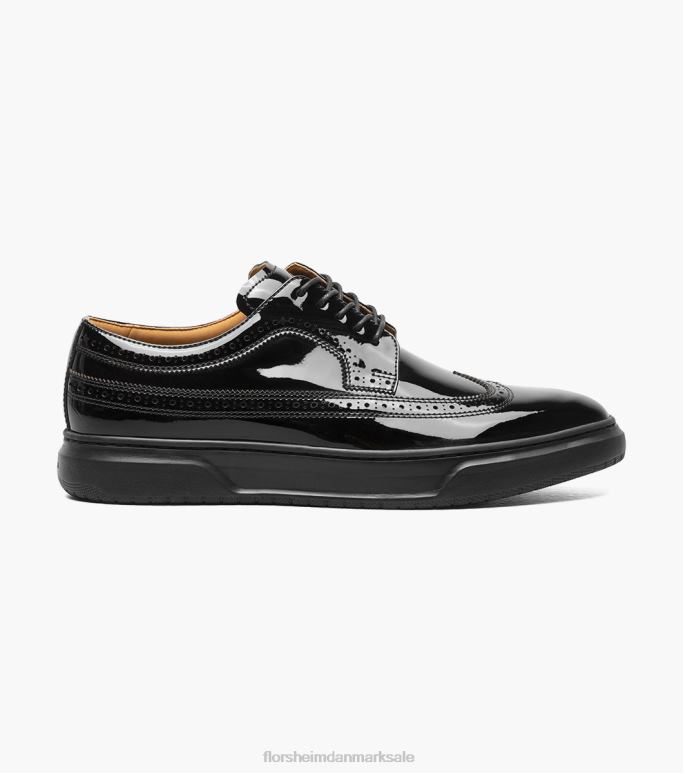 Florsheim Mænd premier sneaker med sneaker med vingespids NF0RV108 fodtøj sort patent