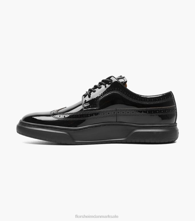 Florsheim Mænd premier sneaker med sneaker med vingespids NF0RV108 fodtøj sort patent