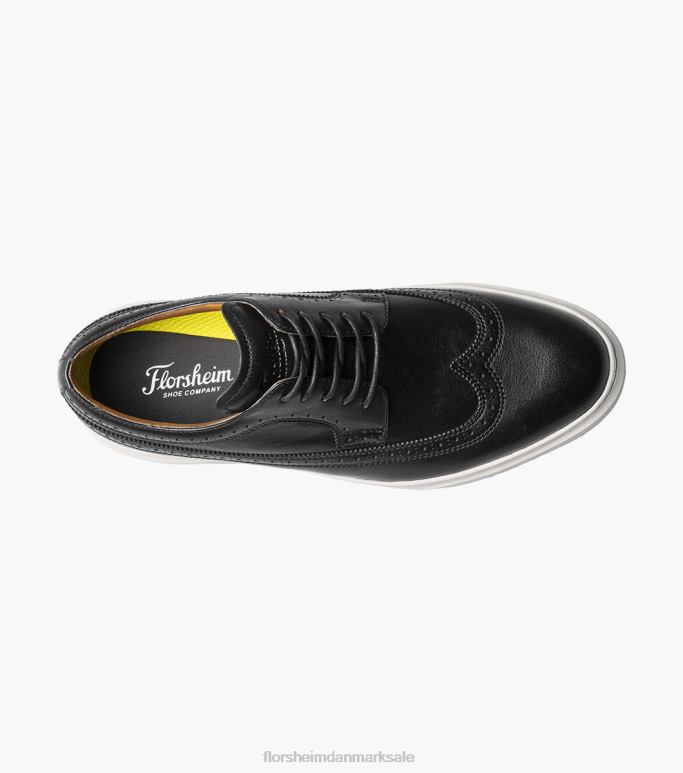 Florsheim Mænd premier sneaker med sneaker med vingespids NF0RV109 fodtøj sort