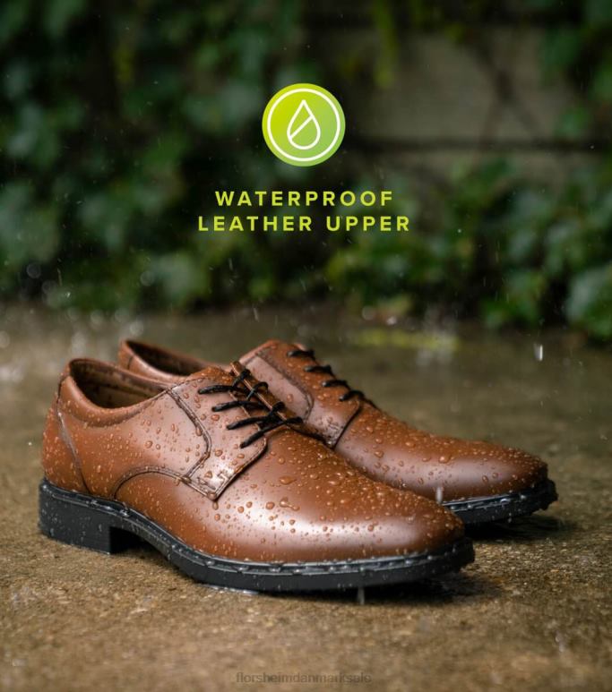 Florsheim Mænd prognose vandtæt almindelig tå oxford NF0RV193 fodtøj sort