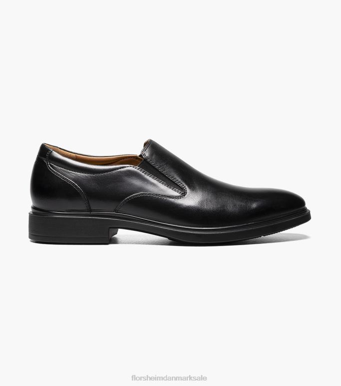 Florsheim Mænd prognose vandtæt almindelig tå slip på NF0RV191 fodtøj sort