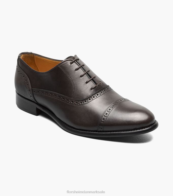 Florsheim Mænd ravel cap toe oxford NF0RV63 fodtøj mørkebrun