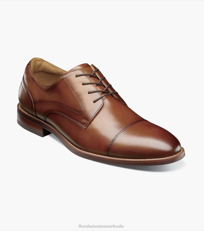 Florsheim Mænd rucci cap toe oxford NF0RV53 fodtøj cognac