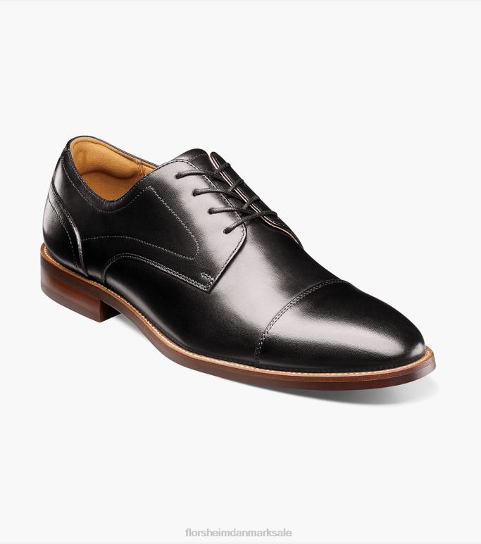 Florsheim Mænd rucci cap toe oxford NF0RV54 fodtøj sort