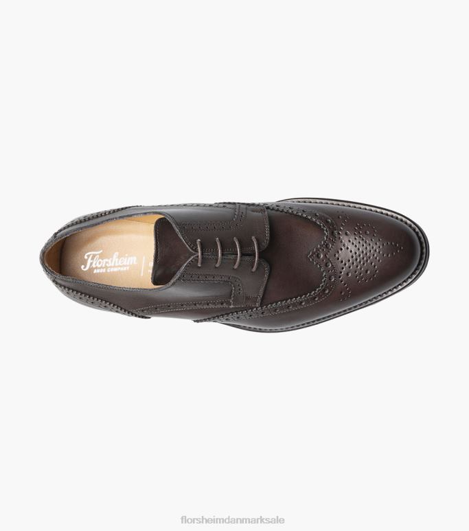 Florsheim Mænd russell vingespids perf oxford NF0RV216 fodtøj mørkebrun