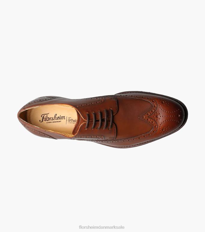 Florsheim Mænd salerno vingespids oxford NF0RV250 fodtøj cognac
