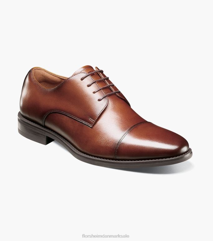 Florsheim Mænd santucci cap toe oxford NF0RV158 fodtøj cognac