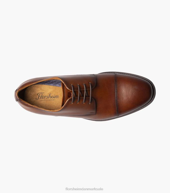 Florsheim Mænd santucci cap toe oxford NF0RV158 fodtøj cognac