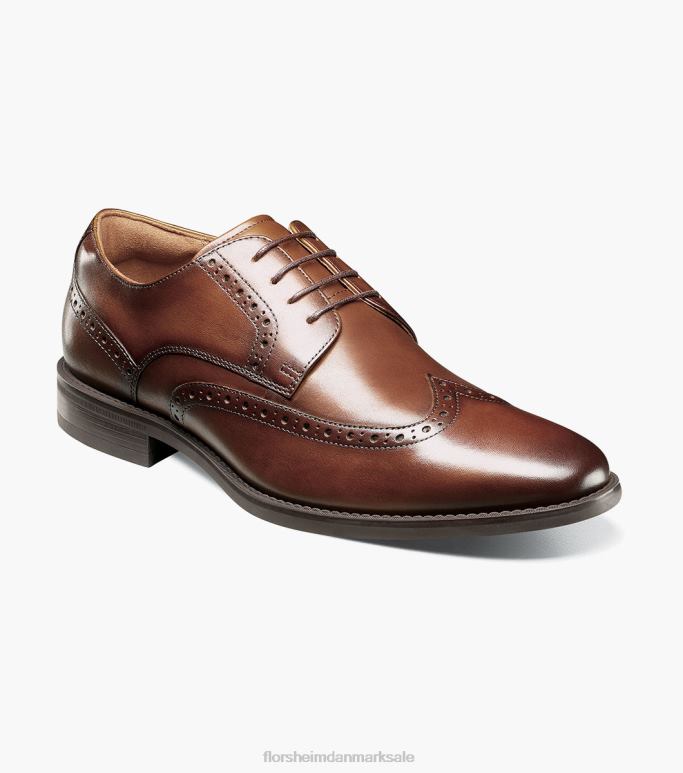Florsheim Mænd santucci vingespids oxford NF0RV161 fodtøj cognac