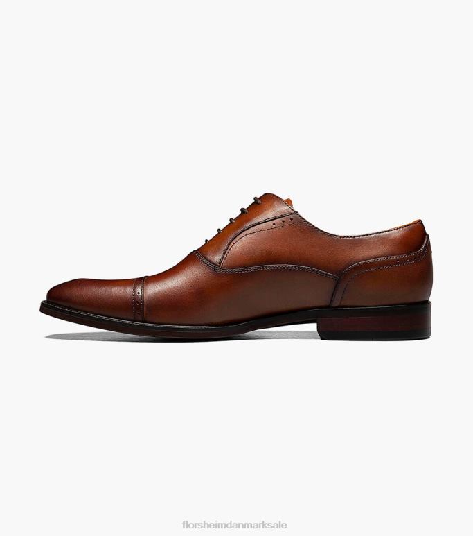 Florsheim Mænd sorrento cap toe oxford NF0RV142 fodtøj cognac