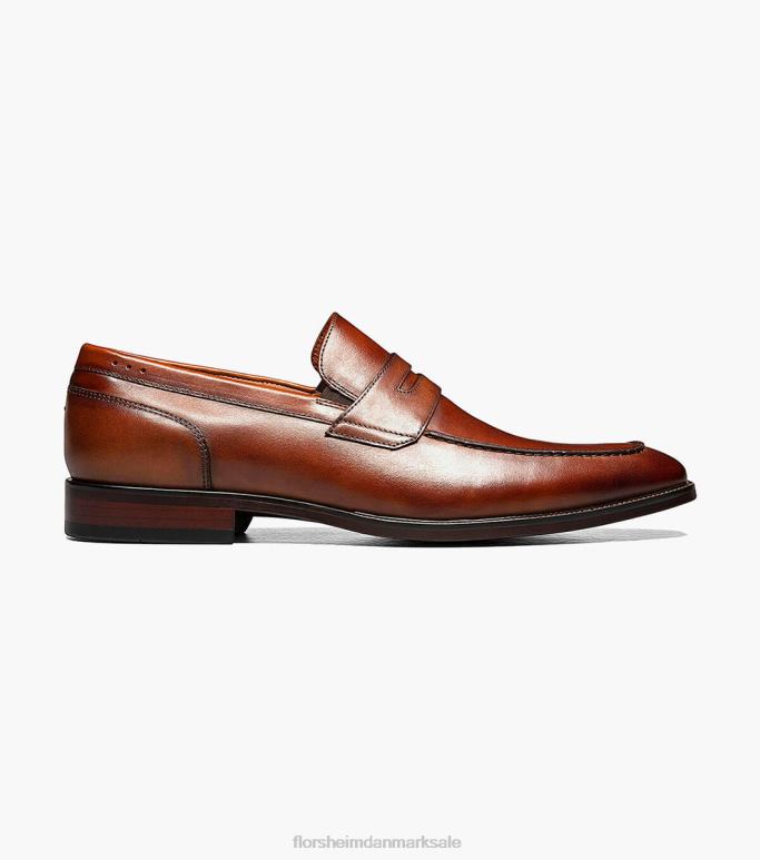 Florsheim Mænd sorrento moc toe penny loafer NF0RV198 fodtøj cognac