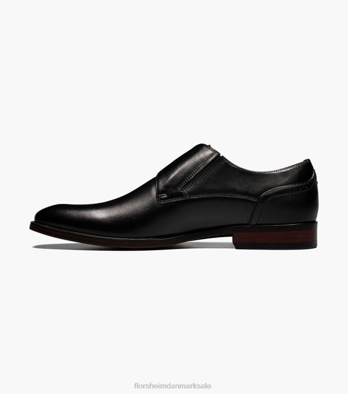Florsheim Mænd sorrento plain toe single munk strop NF0RV145 fodtøj sort