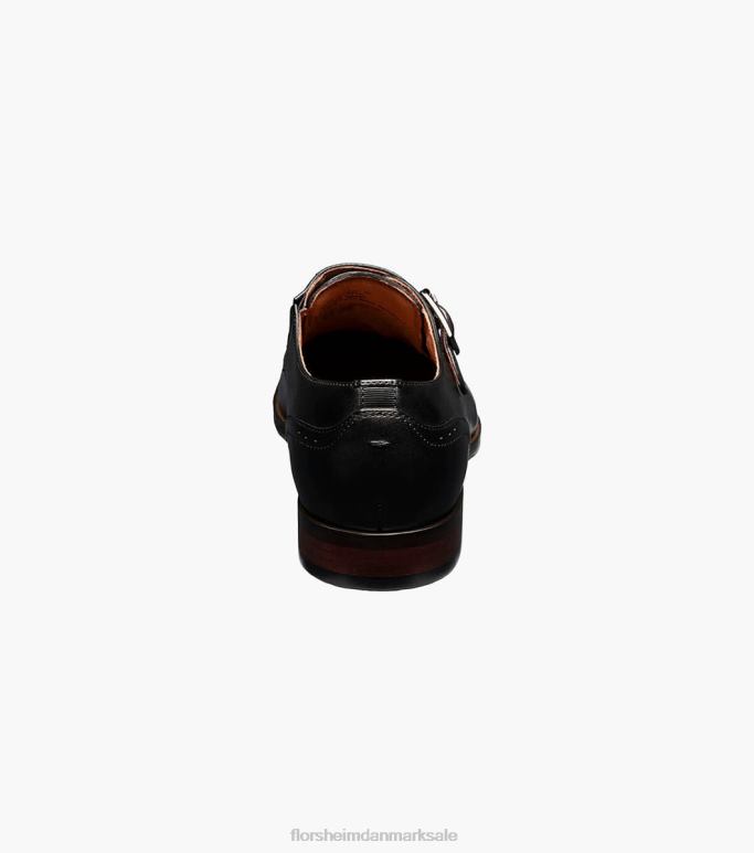 Florsheim Mænd sorrento plain toe single munk strop NF0RV145 fodtøj sort