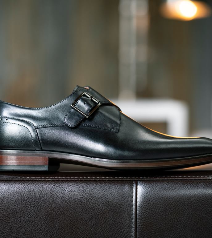 Florsheim Mænd sorrento plain toe single munk strop NF0RV145 fodtøj sort