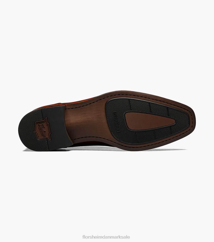 Florsheim Mænd sorrento plain toe single munk strop NF0RV146 fodtøj cognac