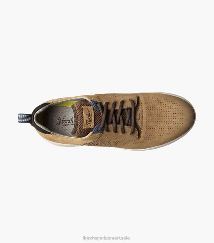 Florsheim Mænd studio perf sneaker med snørebånd NF0RV293 fodtøj tan