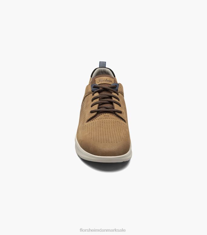Florsheim Mænd studio perf sneaker med snørebånd NF0RV293 fodtøj tan