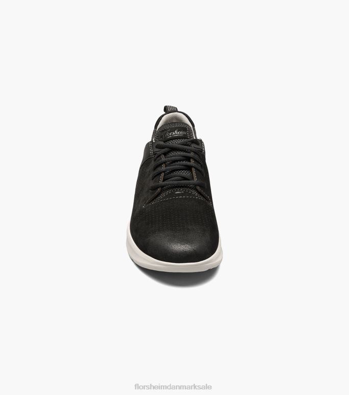 Florsheim Mænd studio perf sneaker med snørebånd NF0RV294 fodtøj sort nubuck