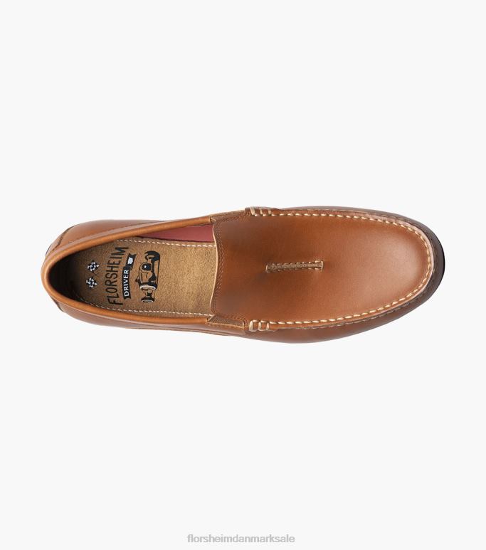 Florsheim Mænd throttle moc toe venetiansk loafer NF0RV106 fodtøj sadelbrun