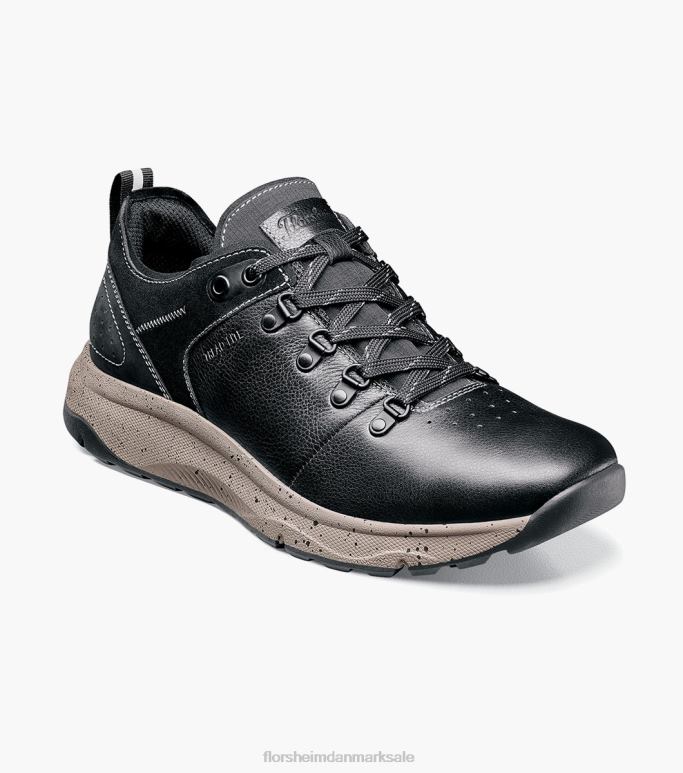 Florsheim Mænd tread lite 1 almindelig tå sneaker med snøre NF0RV315 fodtøj sort tumlede