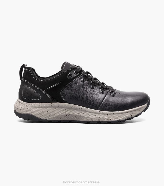 Florsheim Mænd tread lite 1 almindelig tå sneaker med snøre NF0RV315 fodtøj sort tumlede