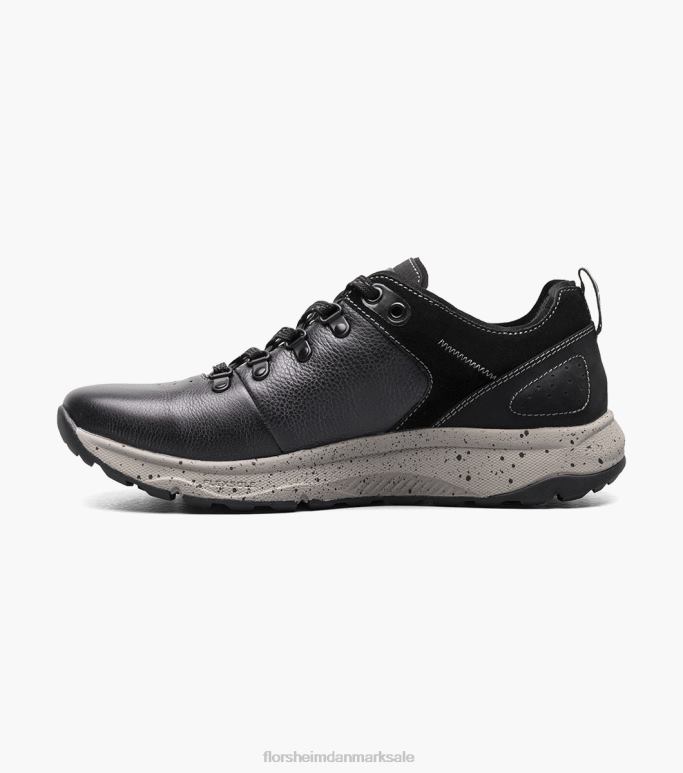 Florsheim Mænd tread lite 1 almindelig tå sneaker med snøre NF0RV315 fodtøj sort tumlede