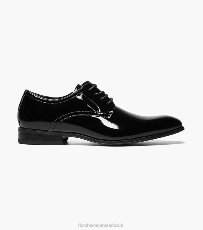 Florsheim Mænd tux almindelig tå oxford NF0RV176 fodtøj sort patent