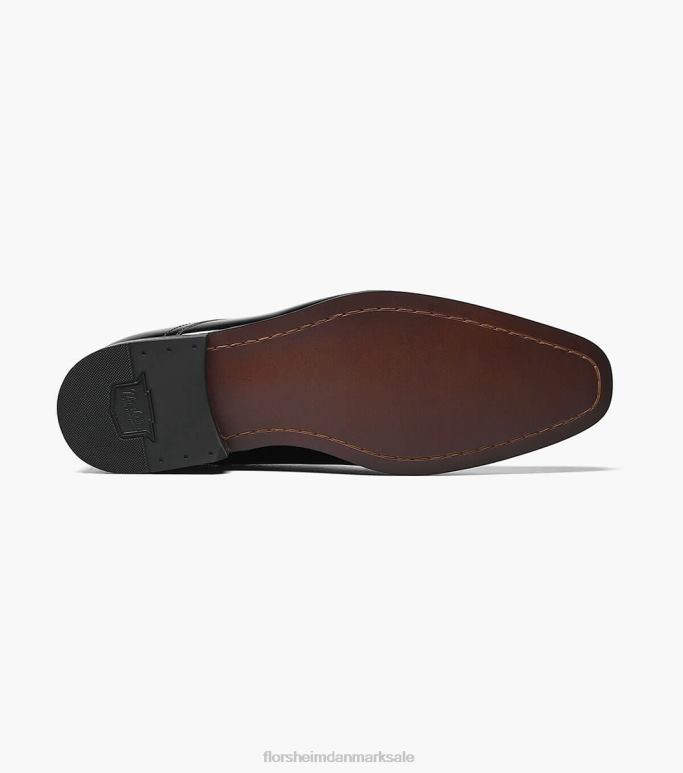 Florsheim Mænd tux almindelig tå oxford NF0RV176 fodtøj sort patent