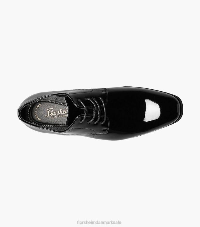 Florsheim Mænd tux almindelig tå oxford NF0RV176 fodtøj sort patent