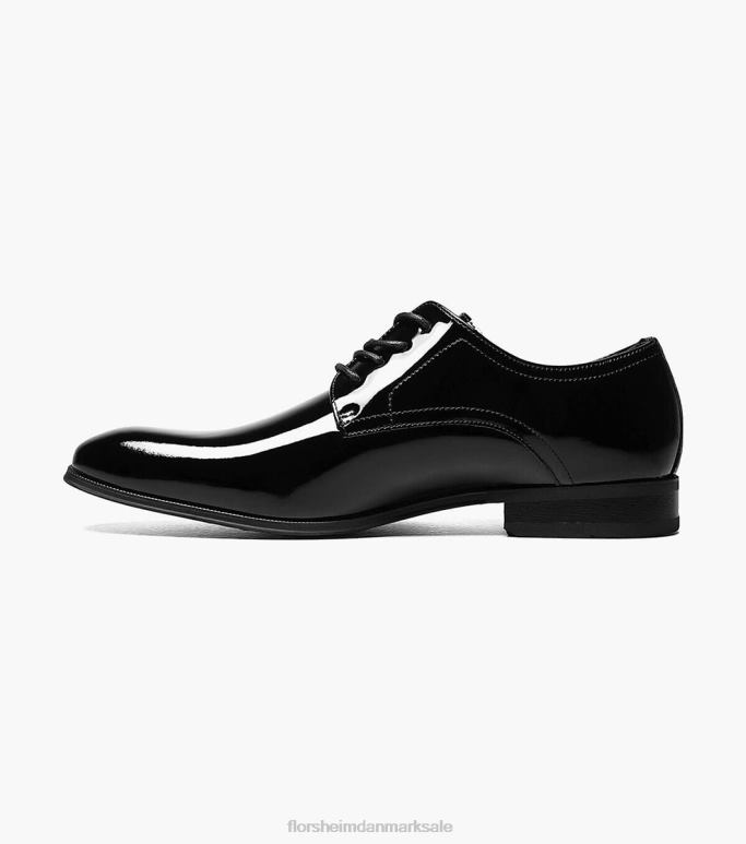 Florsheim Mænd tux almindelig tå oxford NF0RV176 fodtøj sort patent