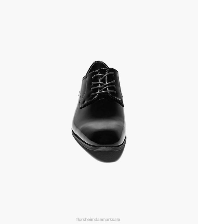 Florsheim Mænd tux almindelig tå oxford NF0RV176 fodtøj sort patent